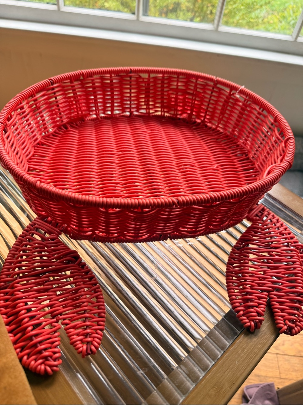 Ciroa Red Woven Decorative Basket - Home Accents